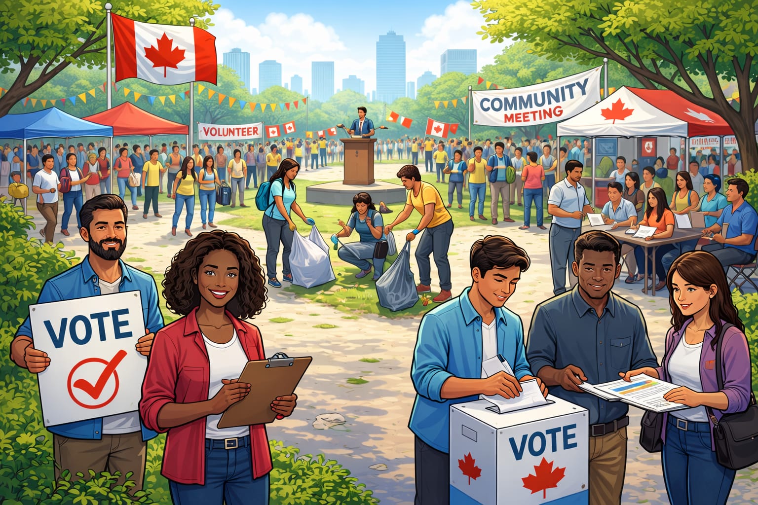 Canada election community event